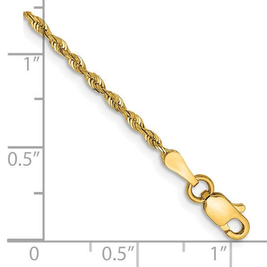 10K Diamond-Cut Quadruple Rope Chain