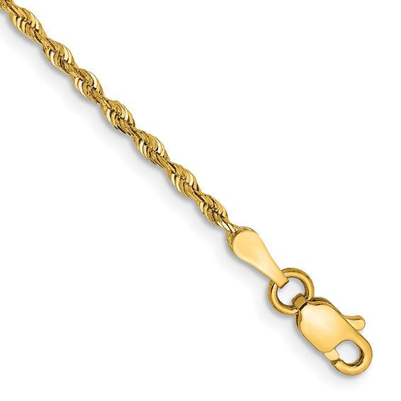10K Diamond-Cut Quadruple Rope Chain