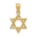 14k Polished Star of David Pendant