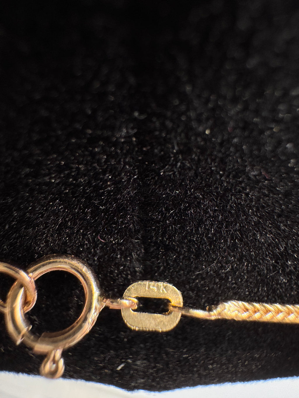 14K Yellow Gold Fine Woven Chain Necklace