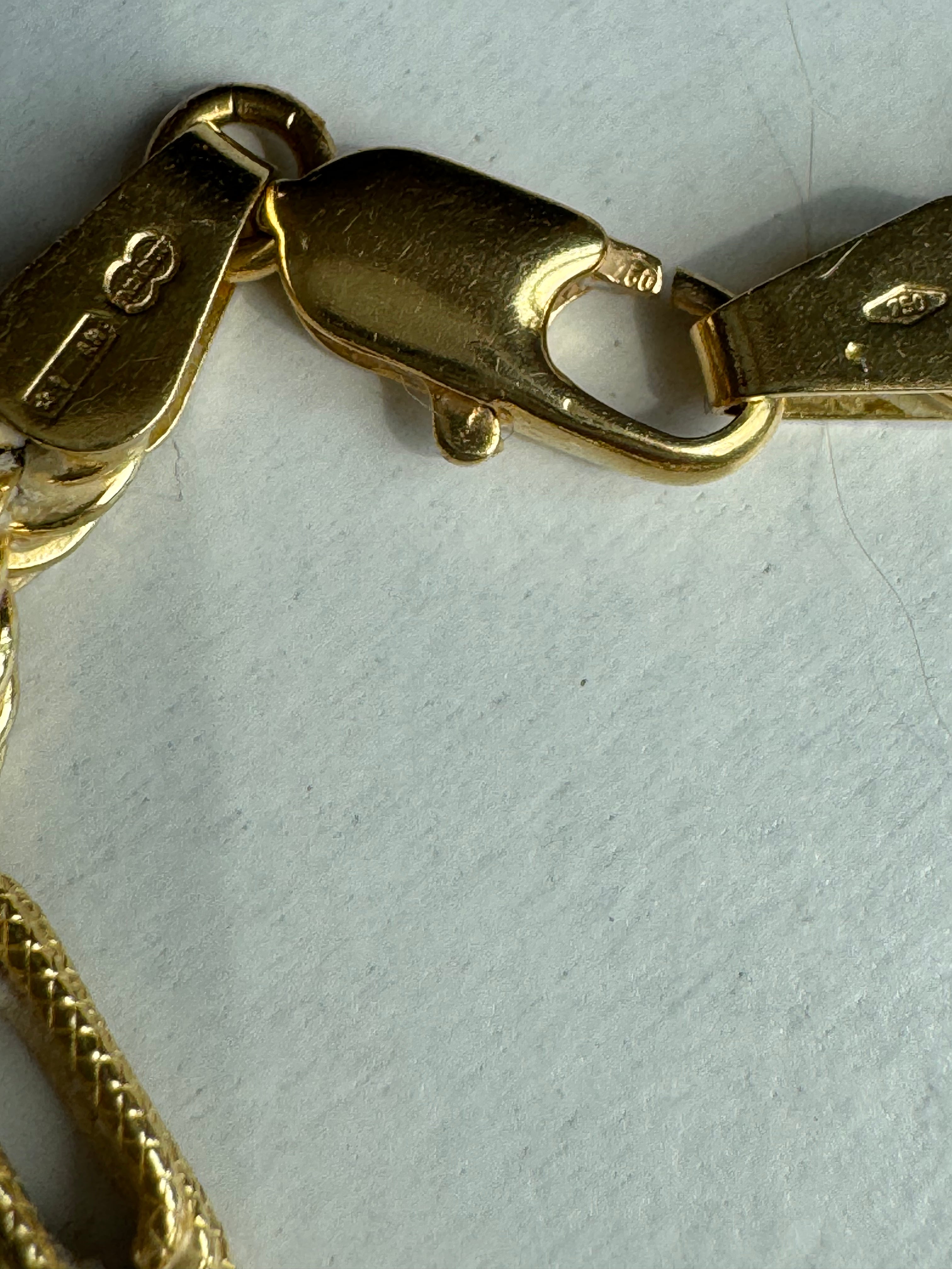 18K Yellow Gold Vintage-Style Fancy Link Bracelet