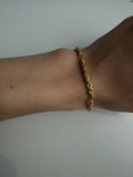 18K Yellow Gold Vintage-Style Fancy Link Bracelet