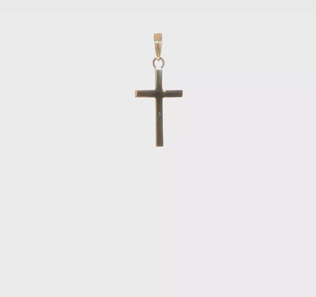 Gold Polished Latin Cross Pendant