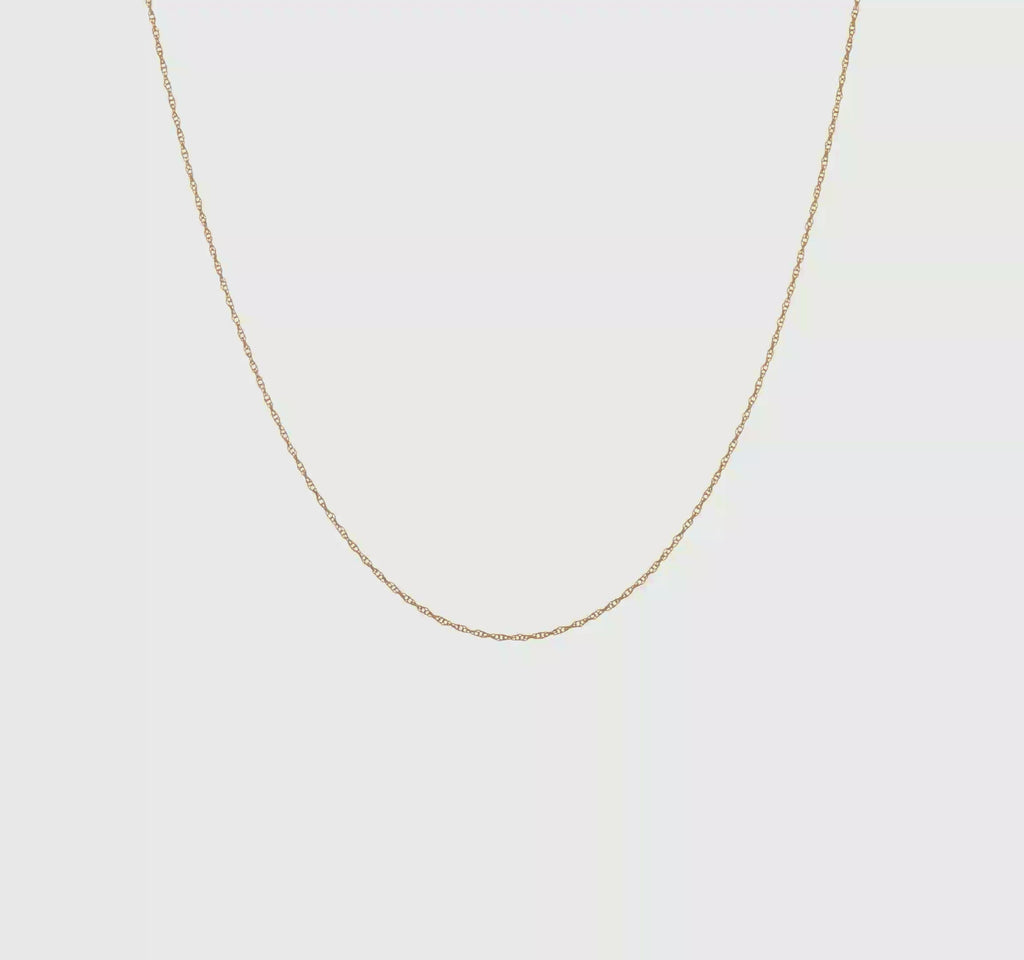 Leslie's 14K .8mm Loose Rope Chain Spring Ring Clasp